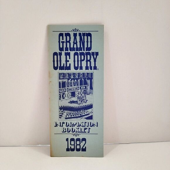 𝅺VINTAGE Grand Ole Opry 1982 Information Booklet Brochure Souvenir - Picture 1 of 8